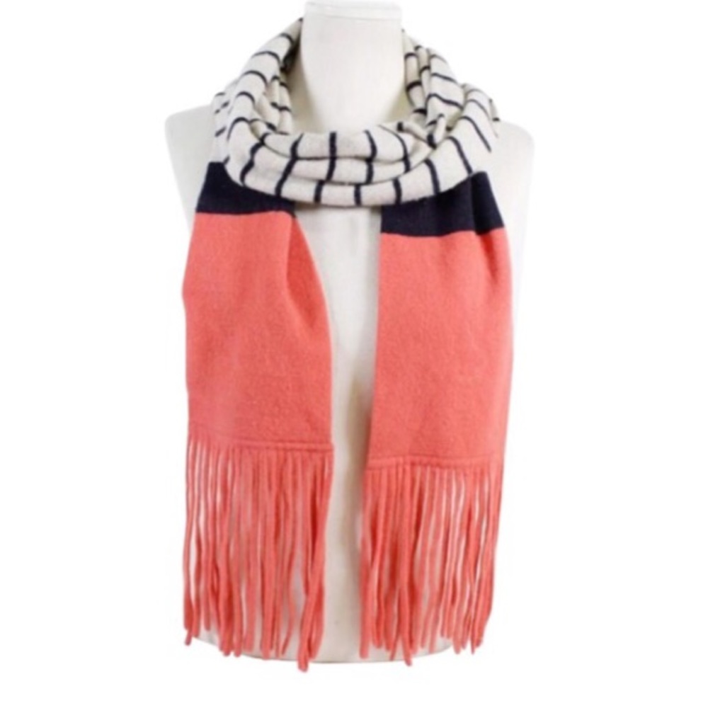 J. Crew Wool Blend Fringe Scarf